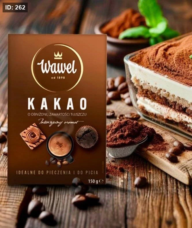 بودرة كاكاو واويل قليل الدسم بدون سكر 150غم