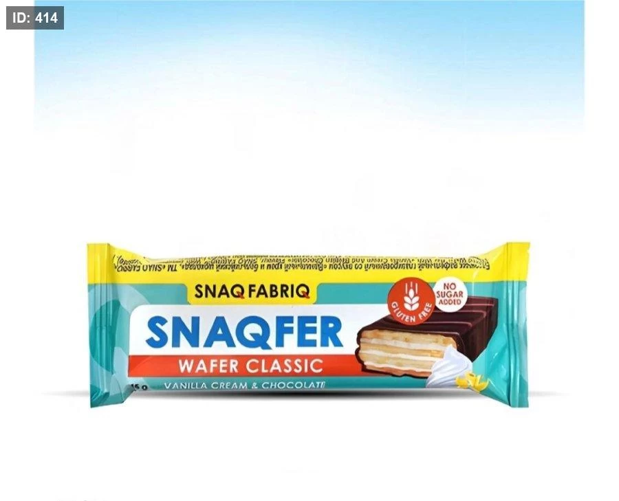 ويفر روسي بكريمة الحليب بدون سكر مضاف بدون جلوتين45غم