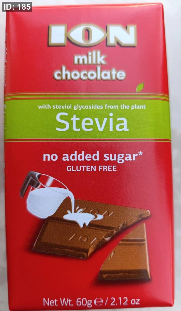 شوكولاته حليب بلجيكية بالستيفيا